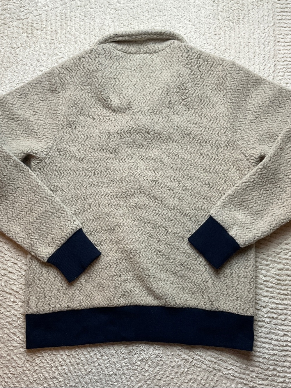 Patagonia W's Woolyester Fleece Pullover Oatmeal Heather Color Size Small - Picture 13 of 16